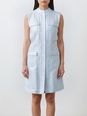 Banana Republic White and Black Mini Dress